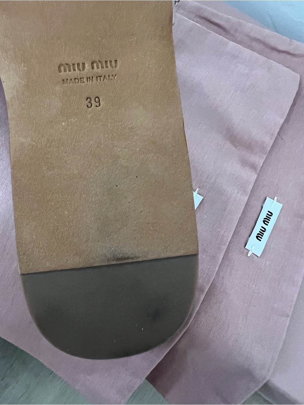 New Miu Miu Blush Pink Jeweled Crystal Slide Sandals Italy Size 39 - Picture 8 of 10